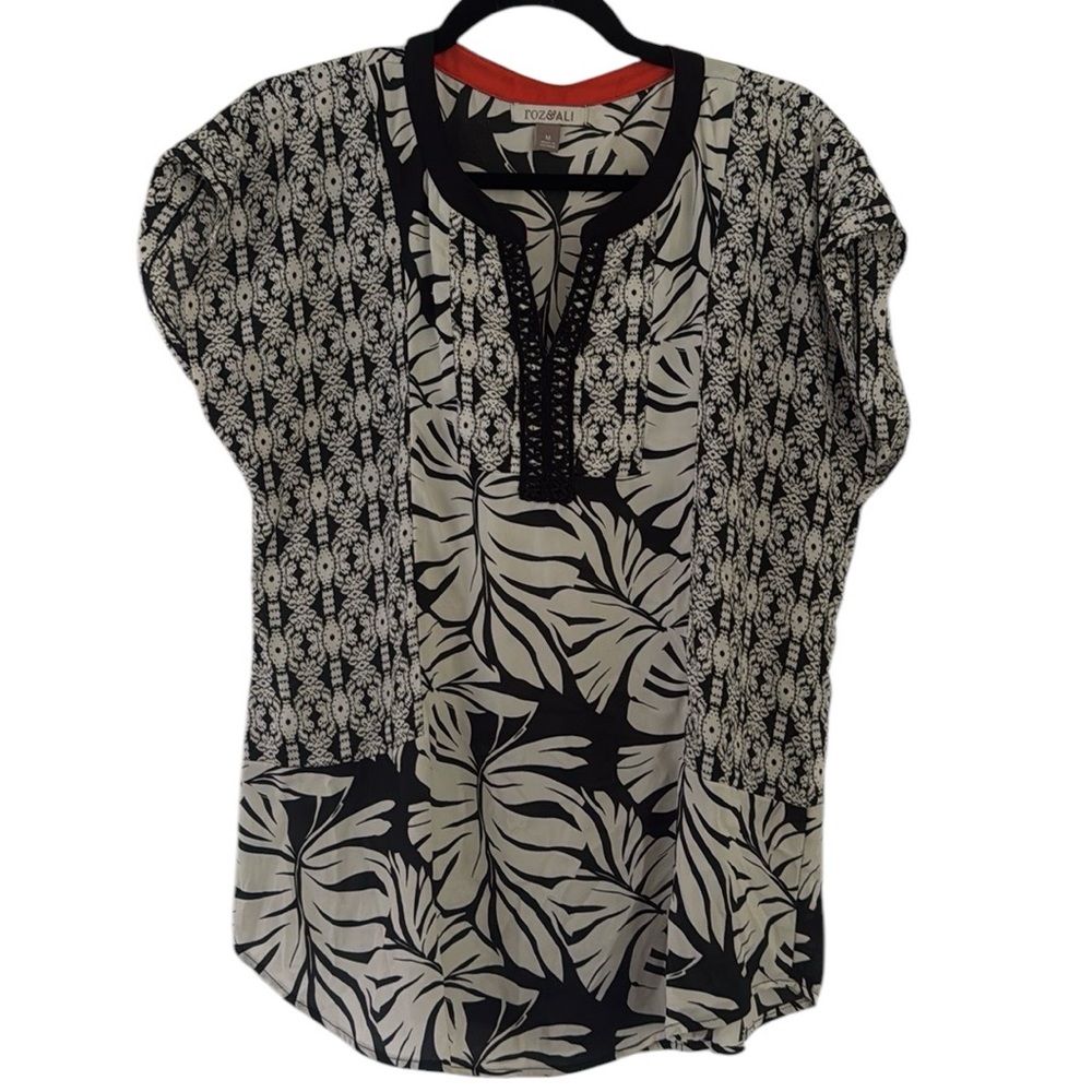 🌻 Roz & Ali Tropical Patterned Blouse